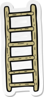 sticker of a cartoon ladder png