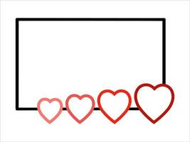 Love Frame Background for Valentine Day vector