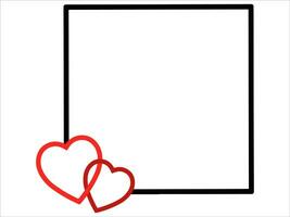 Heart Frame Background Valentine Day vector