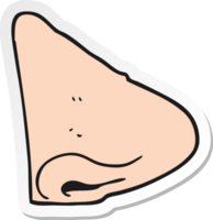 adesivo de um nariz de desenho animado png