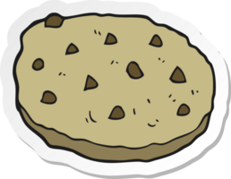 sticker of a cartoon cookie png