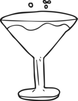 zwart en wit tekenfilm cocktail png