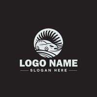 Automotive logo Auto shop logo auto dealership logo auto repair logo Icon clean flat modern minimalist business vehicle logo editable vector