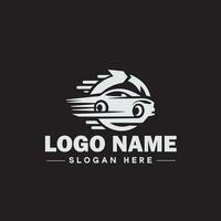 Automotive logo Auto shop logo auto dealership logo auto repair logo Icon clean flat modern minimalist business vehicle logo editable vector