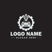 Automotive logo Auto shop logo auto dealership logo auto repair logo Icon clean flat modern minimalist business vehicle logo editable vector