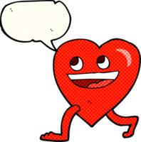 comic book speech bubble cartoon walking heart png