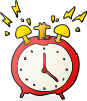 cartoon ringing alarm clock png