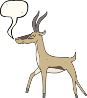 discours bulle dessin animé gazelle png