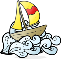 barco de vela de dibujos animados png