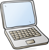 computador portátil de desenho animado png