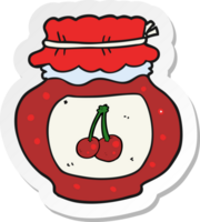 sticker of a cartoon cherry jam png