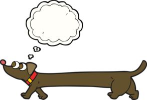 thought bubble cartoon dachshund png