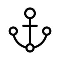 Anchor Icon Vector Symbol Design Illustration