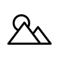 montaña icono vector símbolo diseño ilustración
