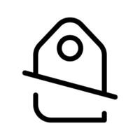 etiqueta apagado icono vector símbolo diseño ilustración