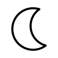 Moon Icon Vector Symbol Design Illustration