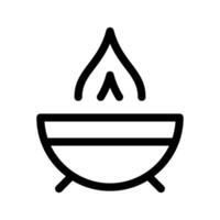 Fire Pit Icon Vector Symbol Design Illustration