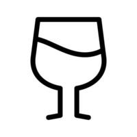 vino vaso icono vector símbolo diseño ilustración