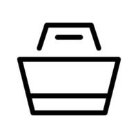 Basket Icon Vector Symbol Design Illustration