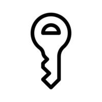 Key Icon Vector Symbol Design Illustration