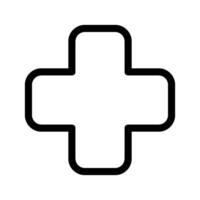 hospital cruzar icono vector símbolo diseño ilustración