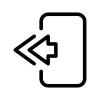 Log Out Icon Vector Symbol Design Illustration