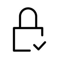 Lock Icon Vector Symbol Design Illustration