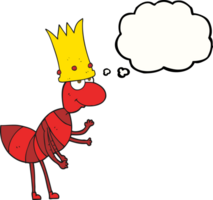 thought bubble cartoon ant queen png