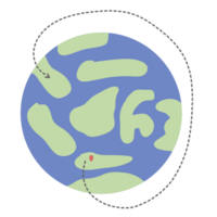 Pin location globe png