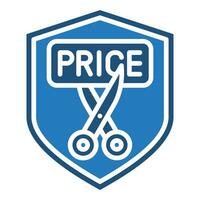 Cyber Price Cuts icon line vector illustration