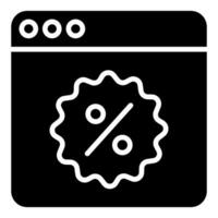 Web Discounts icon line vector illustration