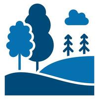 Landscaping icon line vector illustration