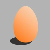 egg with shadow vector