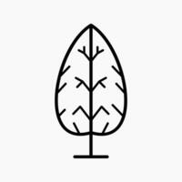 Simple and Minimalist Tree Illustration vector