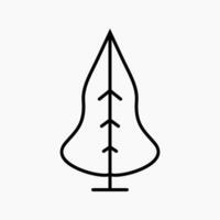 Simple and Minimalist Tree Illustration vector