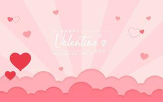 Modern background of valentine's day, romance, hearts, design vector template editable and resizable EPS 10