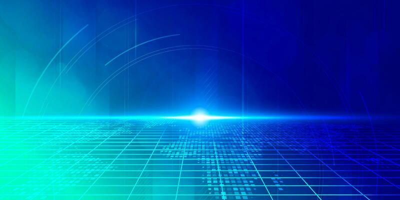 Digital technology speed connect blue green background, cyber nano information, abstract communication, innovation future tech data, internet network connection, Ai big data, line dot illustration