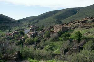 View of surroundings of Patones de Arriba, Madrid photo