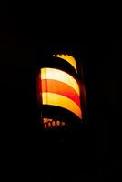 Barber Pole Light in Darkness photo