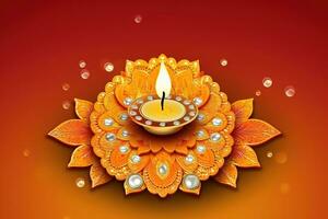 AI generated diwali diya, diwali diya, diwali diya, di photo