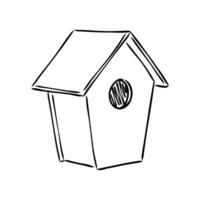 birdhouse vector sketch