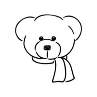 teddy bear vector sketch