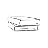 books vector sketch