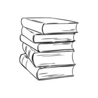 books vector sketch