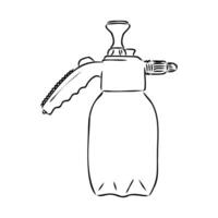 liquid sprayer vector sketch