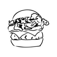 hamburger vector sketch