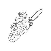 chain saw vector sketch