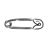 safety pin vector sketch