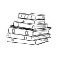 books vector sketch