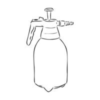 liquid sprayer vector sketch